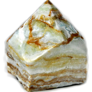 Calcite, Caribbean top polished point