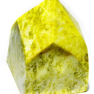 Yellow Jade top polished point