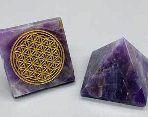 25-30mm Amethyst Flower of Life pyramid