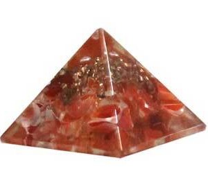 25-30mm Orgone Carnelian pyramid