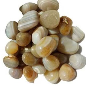 1 lb  Agate, Banded tumbled stones