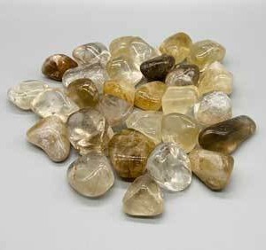 1 lb Citrine, Natural tumbled stones