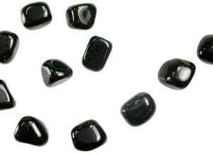 1 lb Goldstone, Green tumbled stones