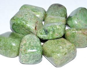 1 lb Grossularite (green garnet) tumbled stones
