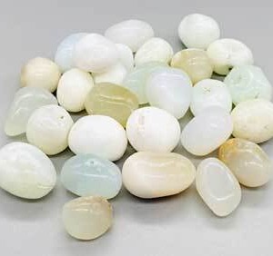 1 lb Jade, White tumbled stones