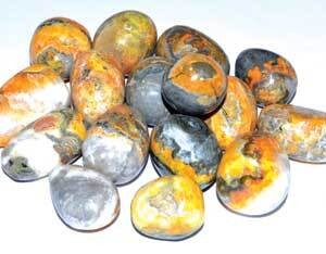 1 lb Jasper, Bumble Bee tumbled stones