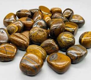 1 lb Jasper, Tiger tumbled stones