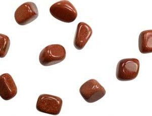 1 lb Goldstone, Red tumbled stones