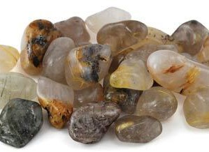 1 lb Rutile tumbled stones