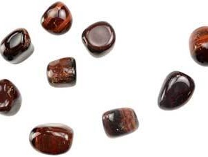 1 lb Tiger Eye, Red tumbled stones