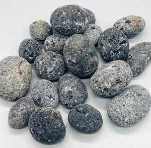 1 lb Agni, Black untumbled stones
