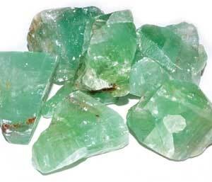 1 lb Green Calcite untumbled stones