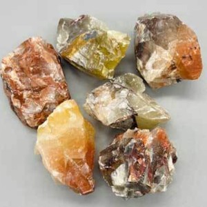 1 lb Red/ Brown Calcite untumbled stones