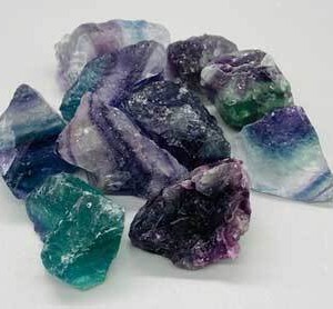 1 lb Fluorite, Rainbow untumbled stones