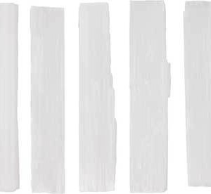(set of 5) 4" Selenite mini sticks