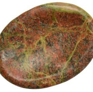 Unakite worry stone