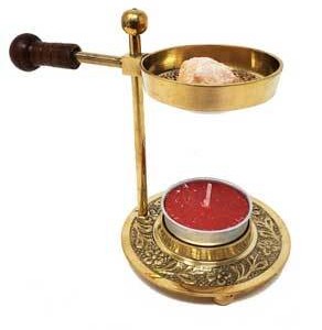 4" brass adjustable Resin burner