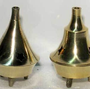 Brass cone incense burner 2 1/4"