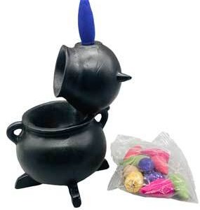5" Cauldron backflow burner polyresin