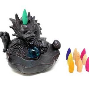 5" Dragon W Glass Ball back flow burner