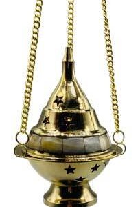 5" Star Hanging brass burner