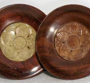 Wood and Soapstone incense Burner