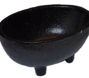 1 3/4" Oval cast iron cauldron