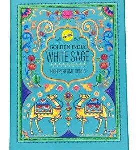 10 White Sage backflow cones Sree Vani