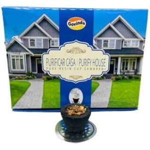 (set of 12) Purify House charcoal dhoop cup