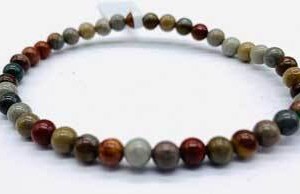 4mm Jasper, Ocean bracelet