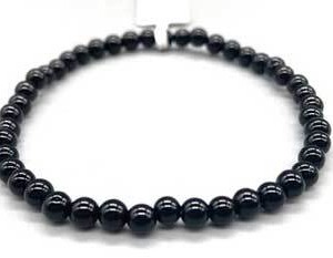 4mm Onyx, Black bracelet
