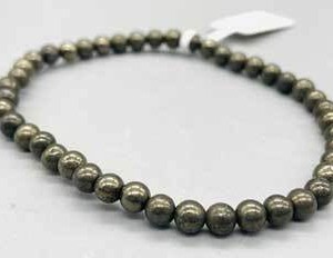 4mm Pyrite bracelet
