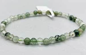 4mm Green Rutile bracelet