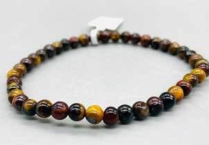 4mm Tiger Eye Tri Color bracelet