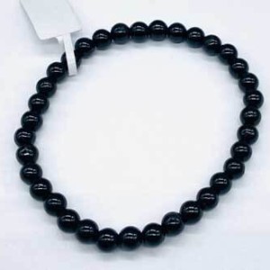 5mm Tourmaline, Black bracelet