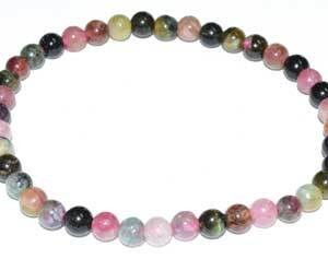 5-7mm Tourmaline, Pink Mix bracelet
