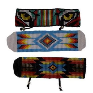 1+" Southwest beaded bracelet various