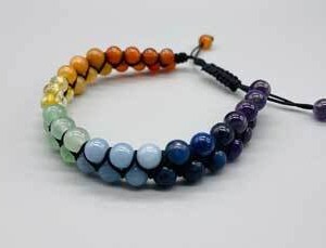 6mm 7 Chakra double weave bracelet