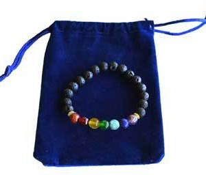 7 Chakra bracelet with bag