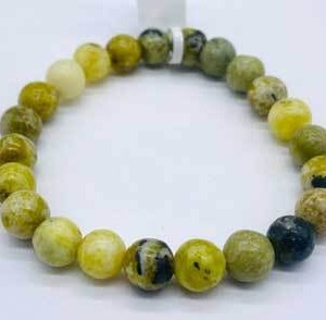 8mm Turquoise, Yellow bracelet