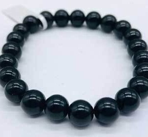 8mm Jet bracelet
