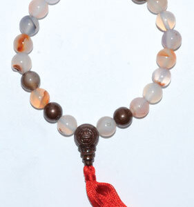 8mm Dendric Agate Tassel