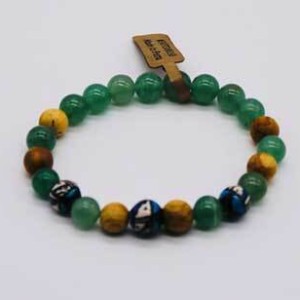 8mm Palo Santo Green Aventurine bracelet