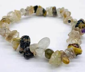 Quartz, Rutilated chip bracelet