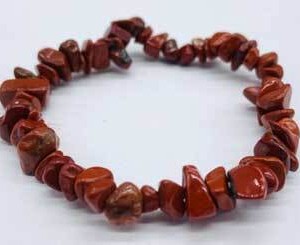 Jasper, Red chip bracelet