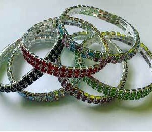 2 Line Crystal stretch bracelet various