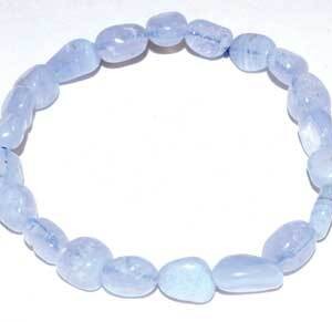 Agate, Blue Lace Nugget bracelet