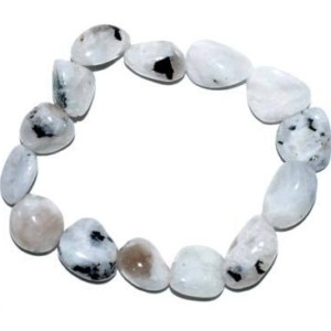 Rainbow Moonstone gemstone bracelet