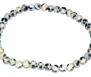4mm Dalmation stretch bracelet