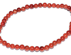 4mm Gold Sandstone stretch bracelet